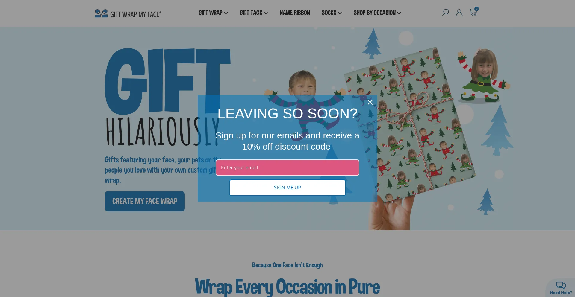 ¿És Seguro y Confiable Giftwrapmyface.com?