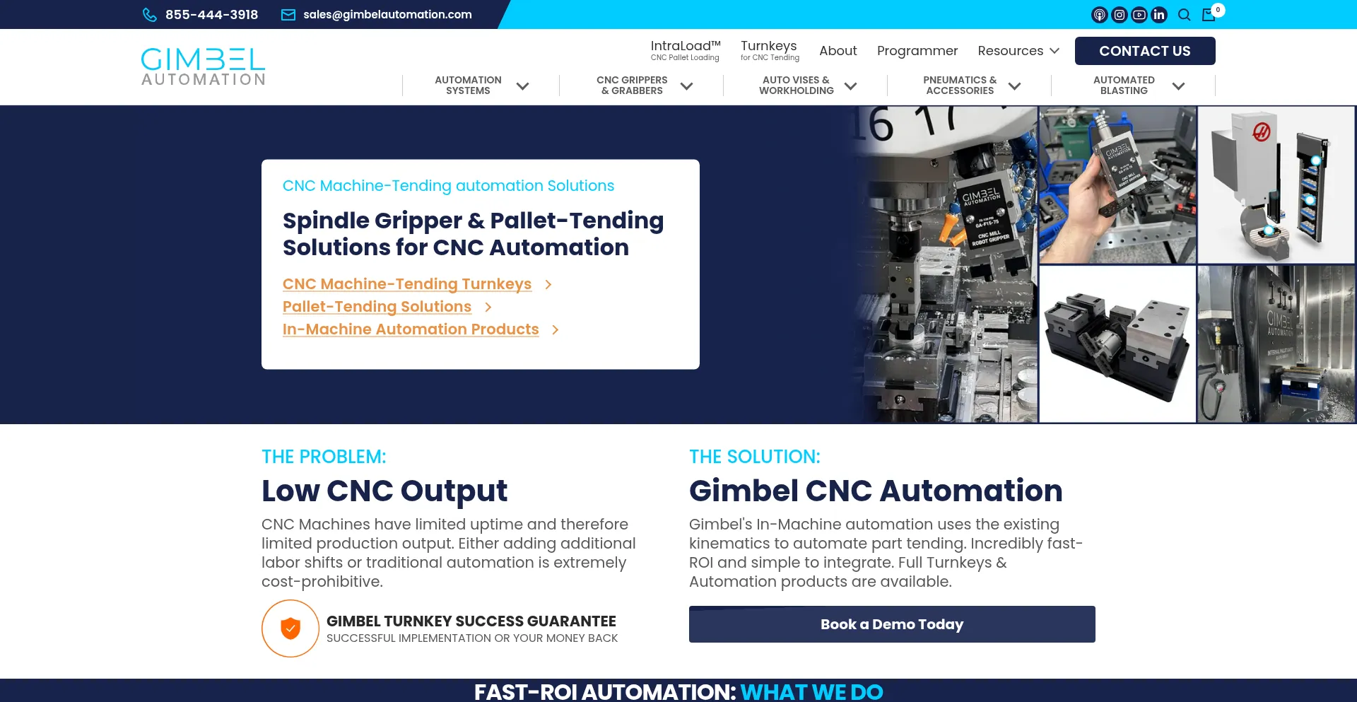 Website screenshot of Gimbel.group