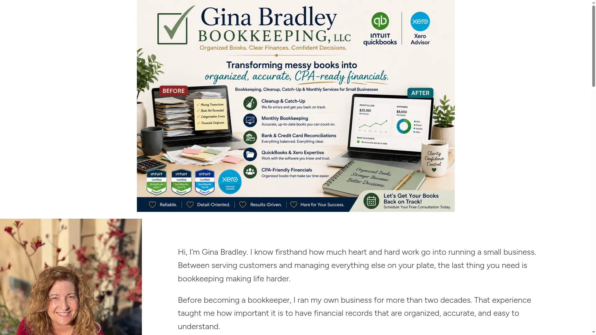 Ginabradleybookkeeping.com
