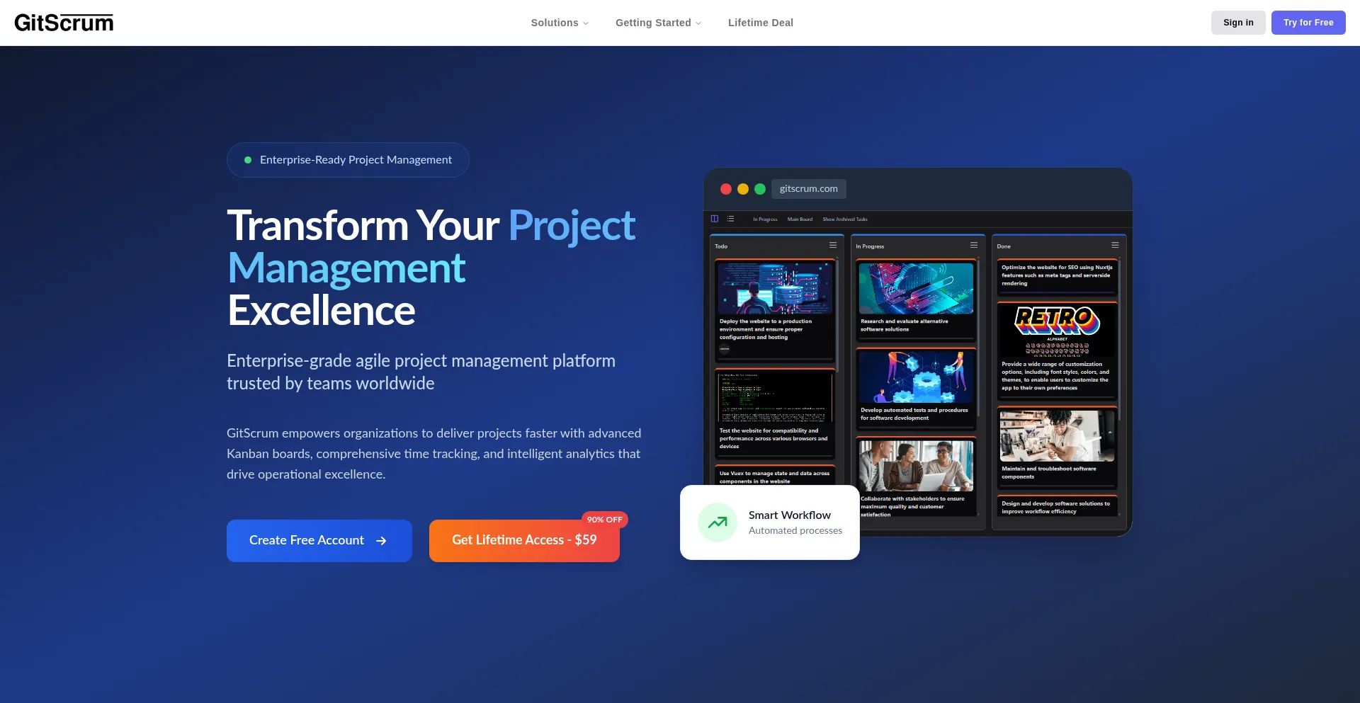 Gitscrum.com Screenshot