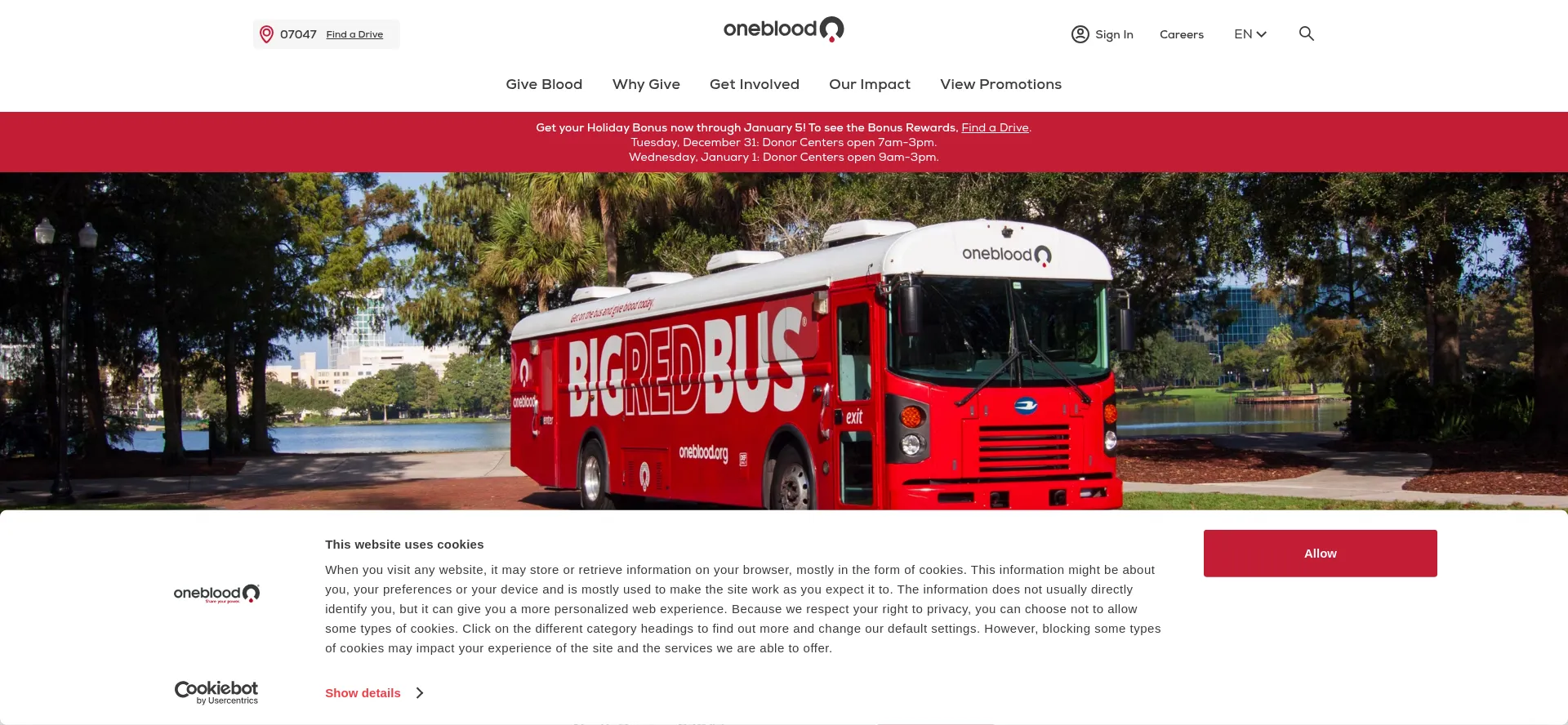 Website screenshot of Givelife.io