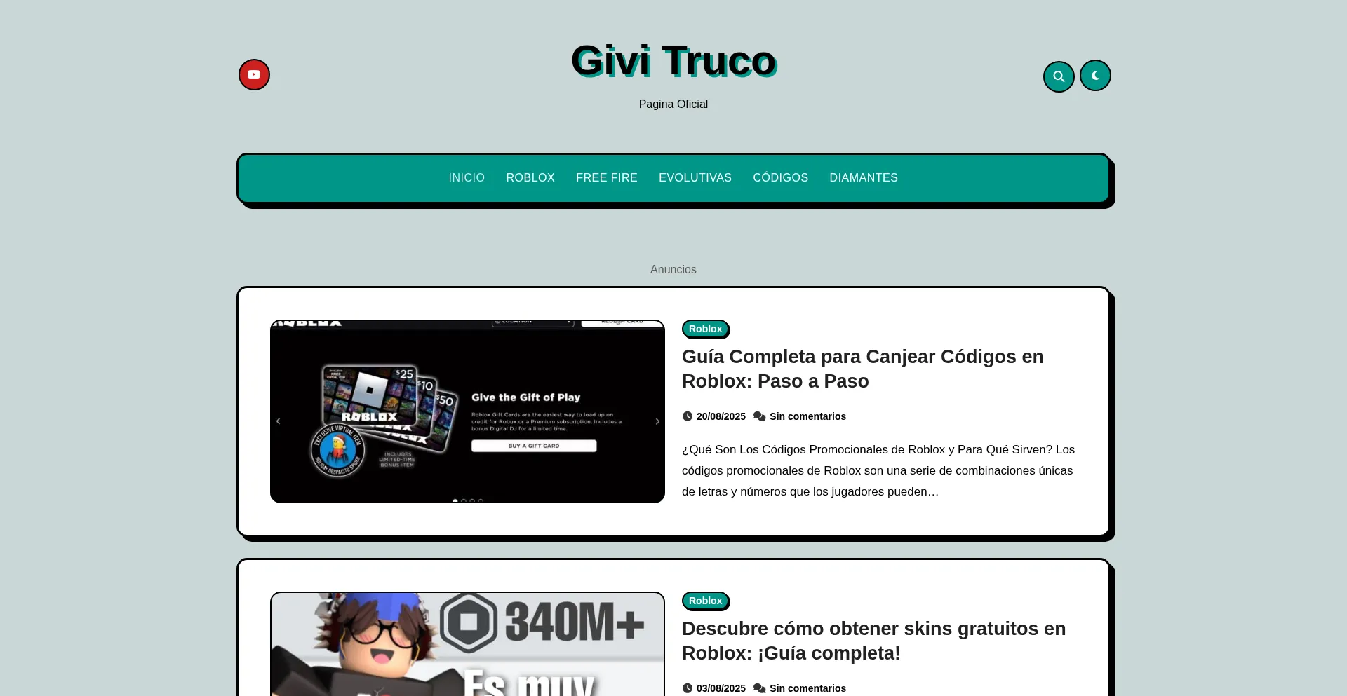 Website screenshot of Givitruco.mundoapprd.com