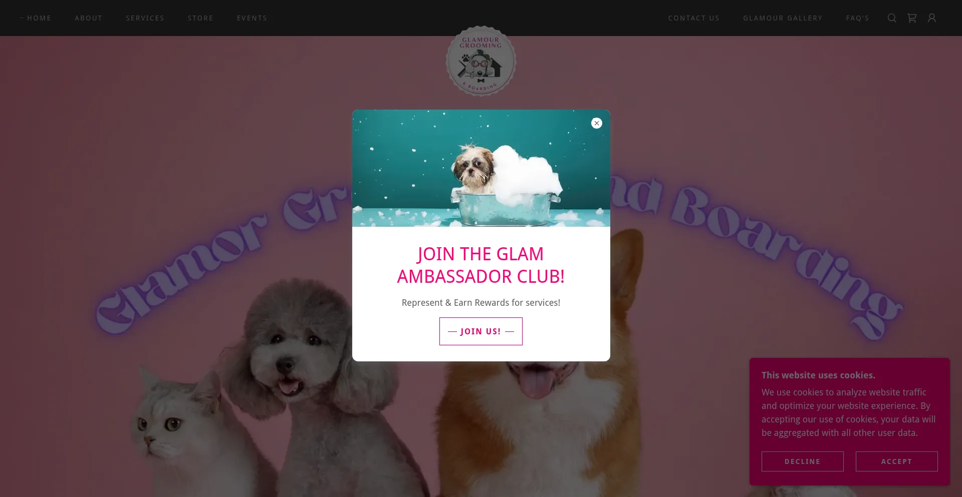 Glamourgroomingandboarding.com