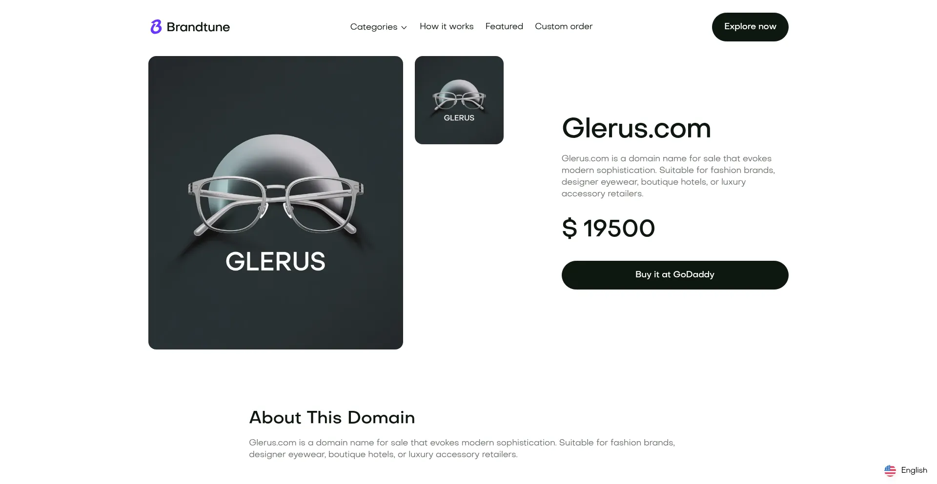 Website screenshot of Glerus.com