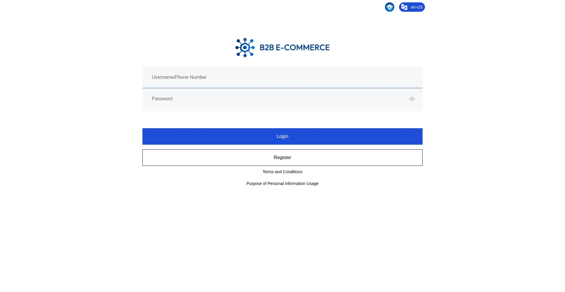 Website screenshot of Global7b2b.com