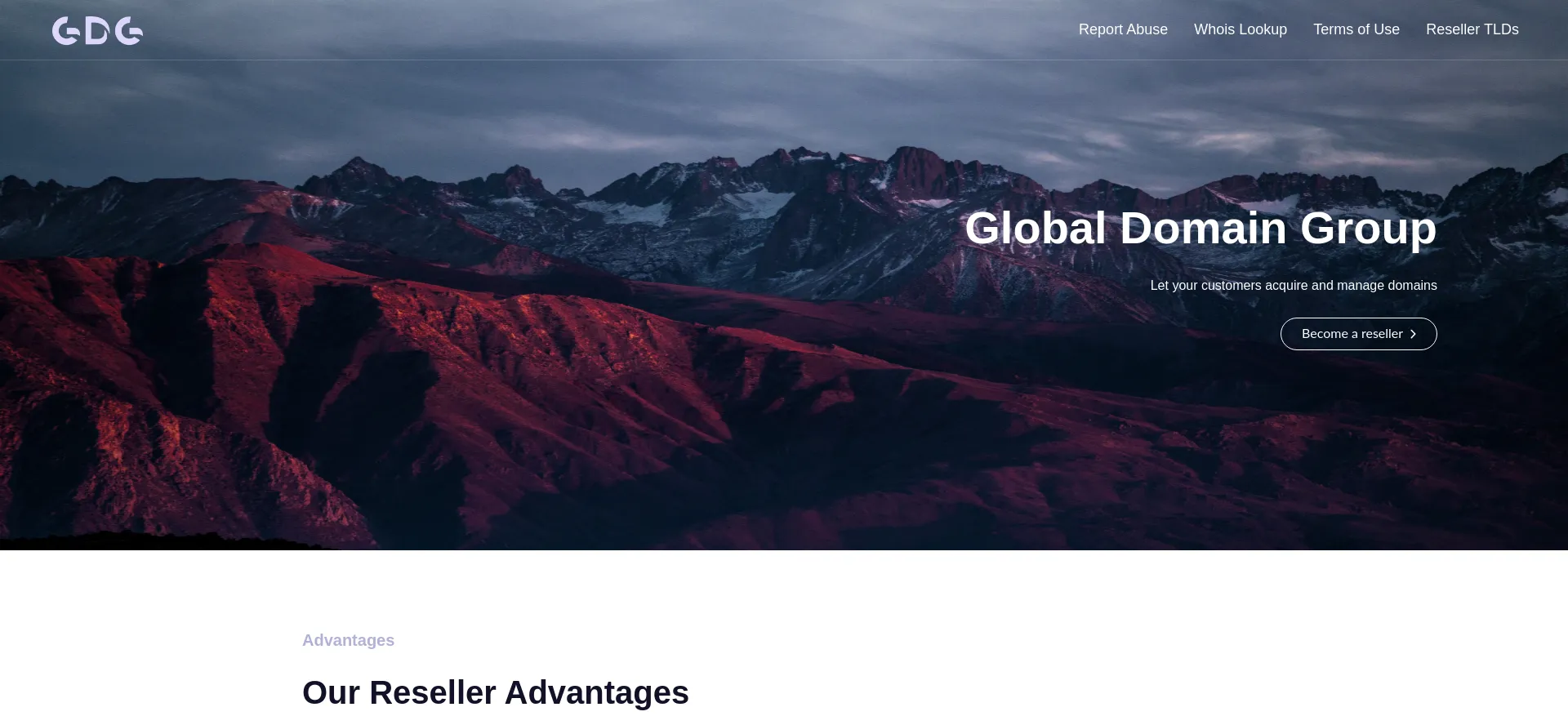 Website screenshot of Globaldomaingroup.com