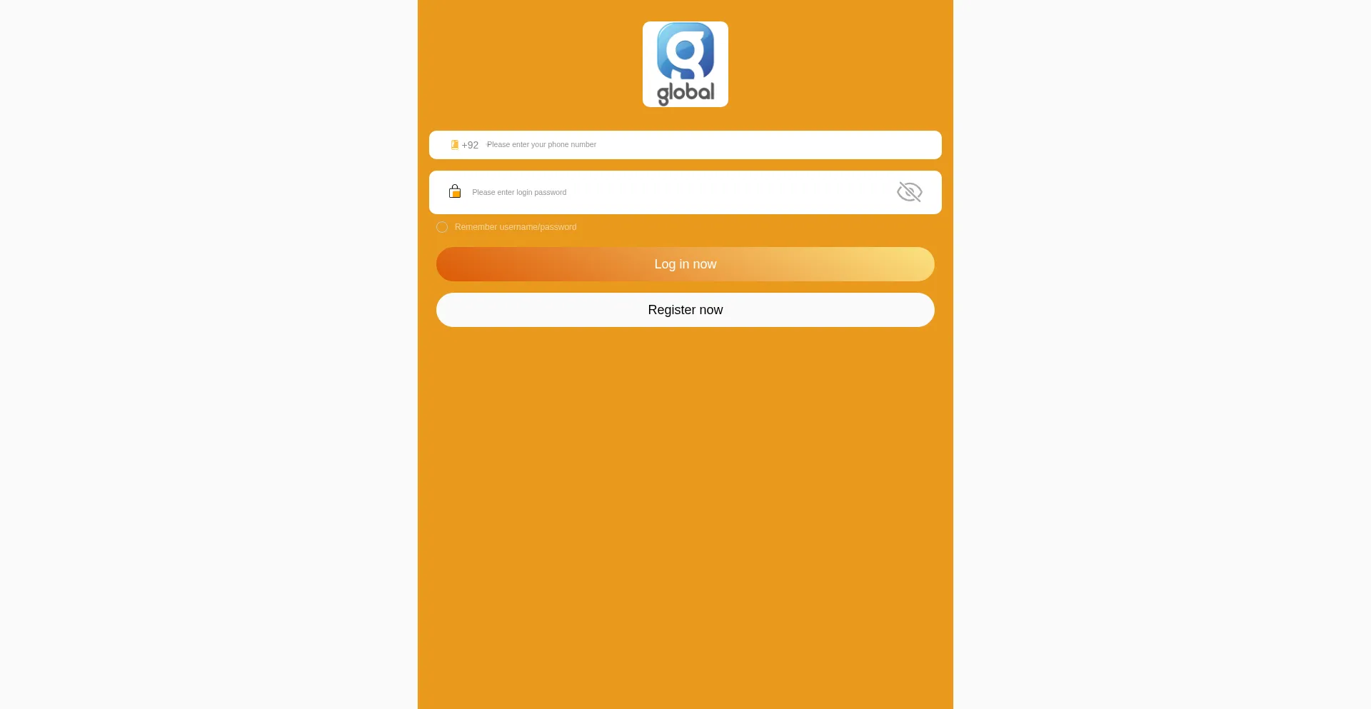 Globalplusapp.com Screenshot