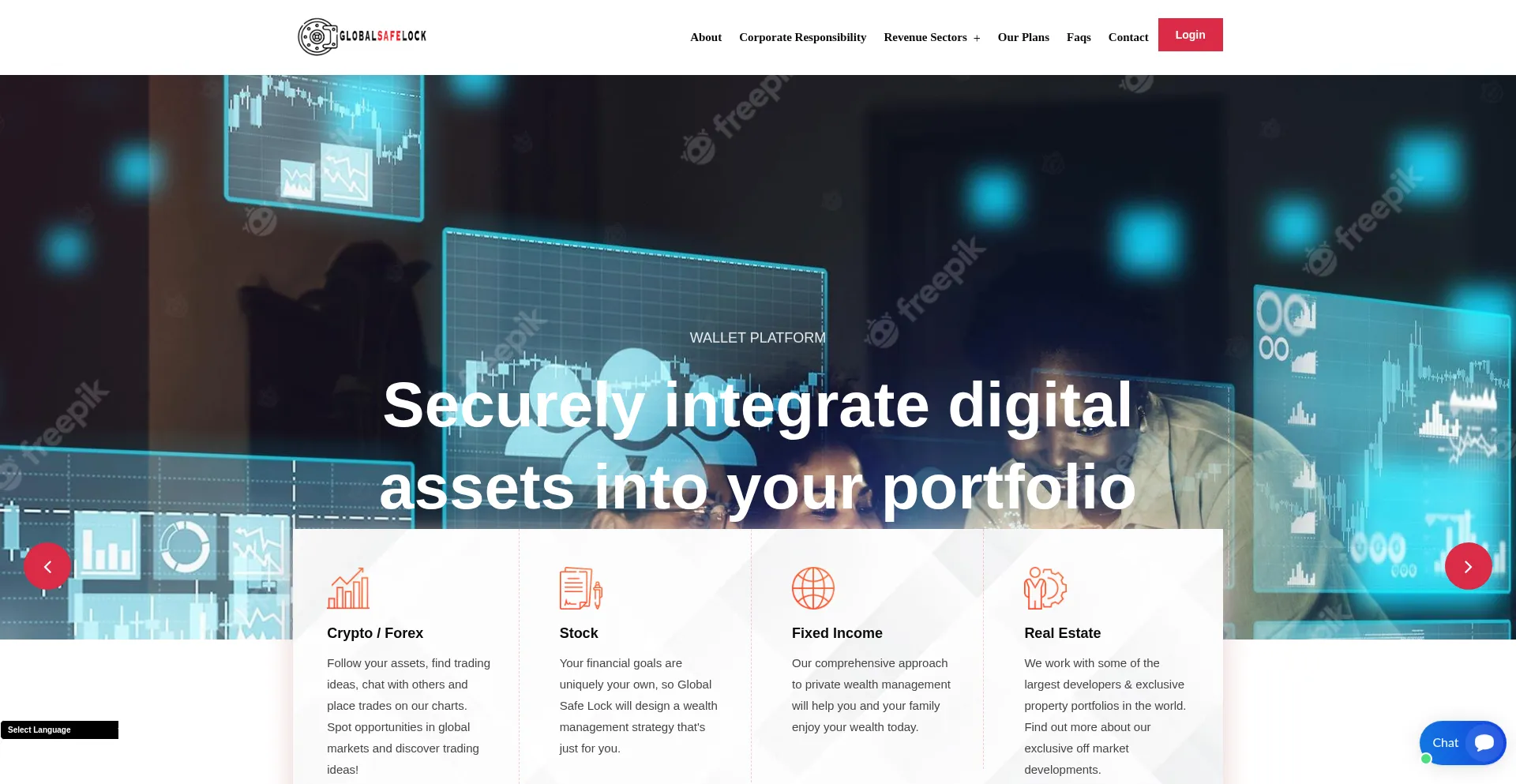 Website screenshot of Globalsafelock.com