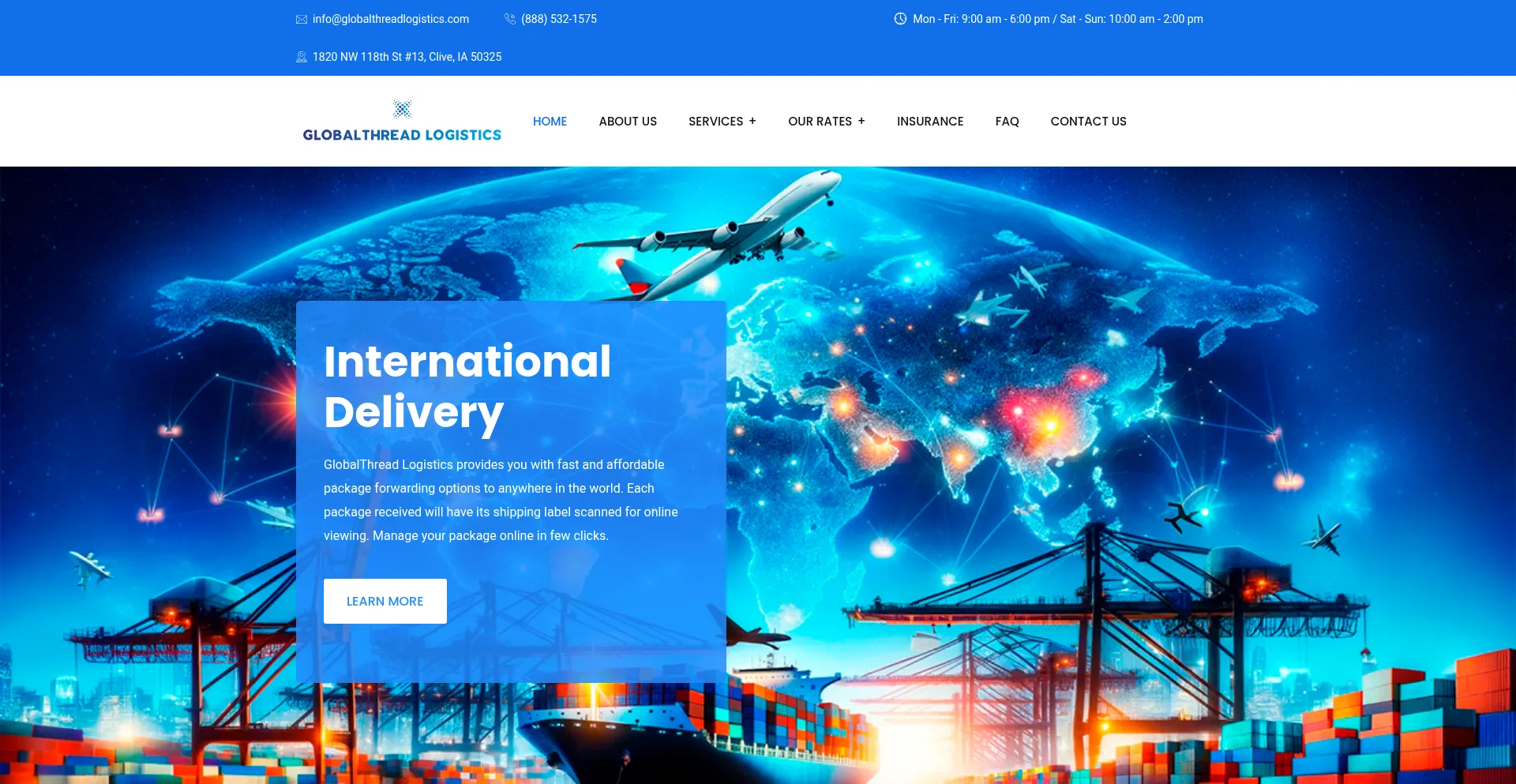 ¿És Seguro y Confiable Globalthreadlogistics.com?