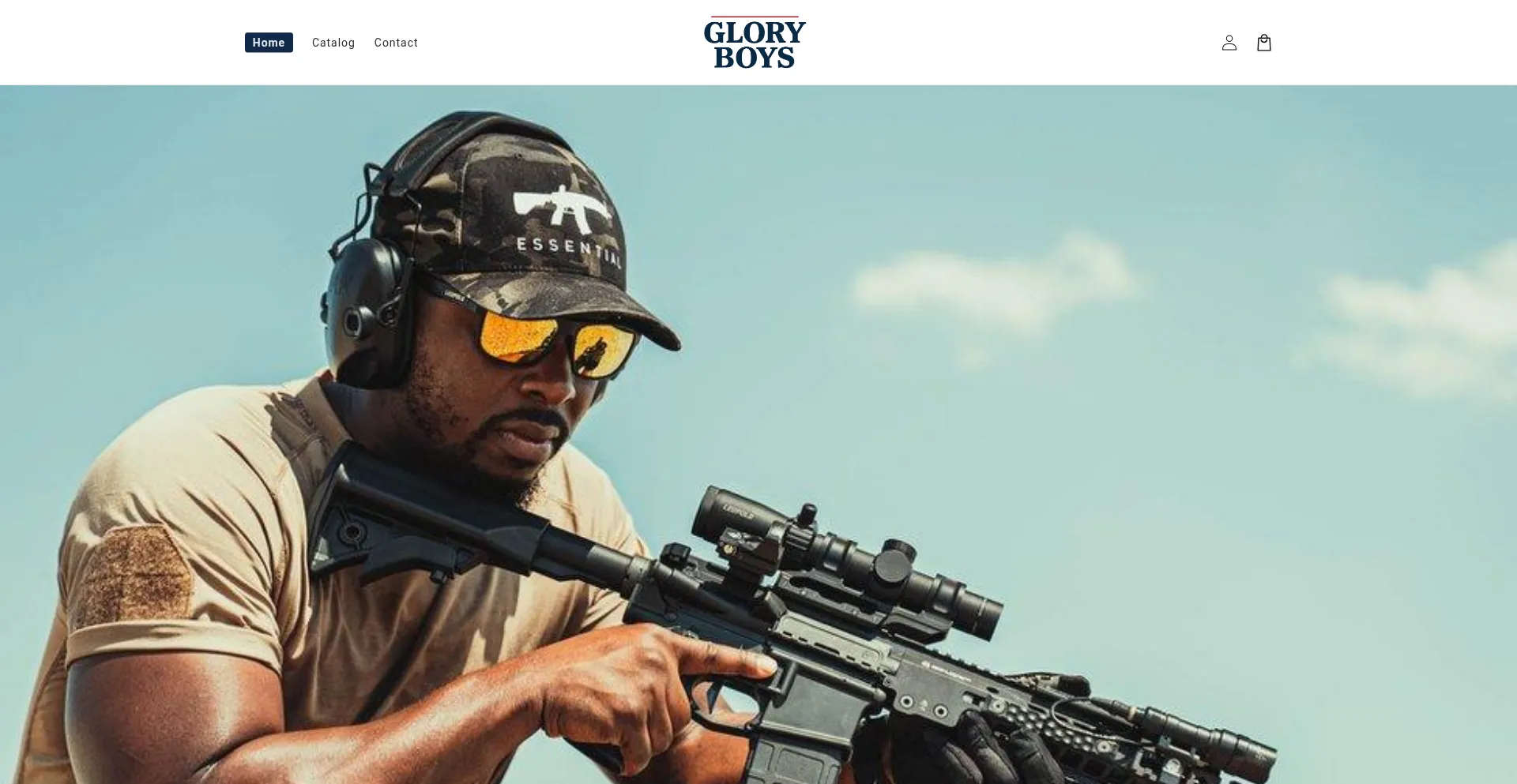 Website screenshot of Gloryboys.org