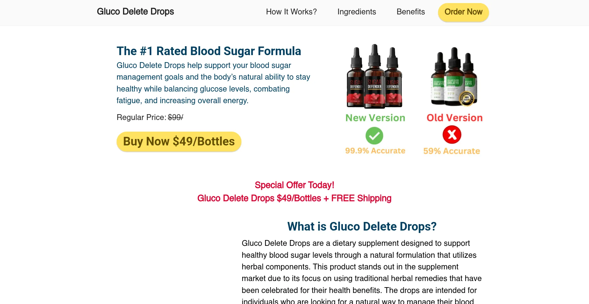 Glucodeletedrops.com Screenshot