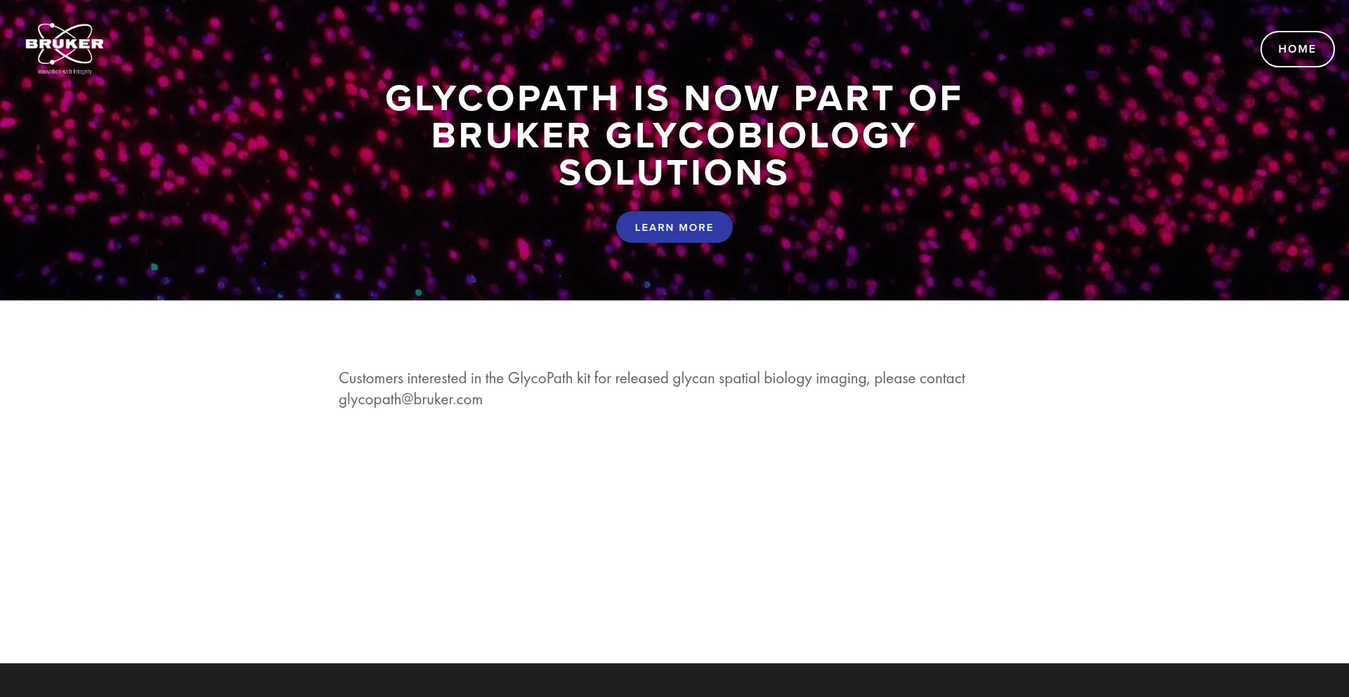 Website screenshot of Glycopath.com