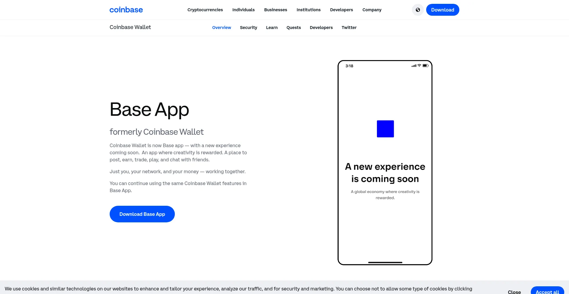 Website screenshot of Go.cb-w.com