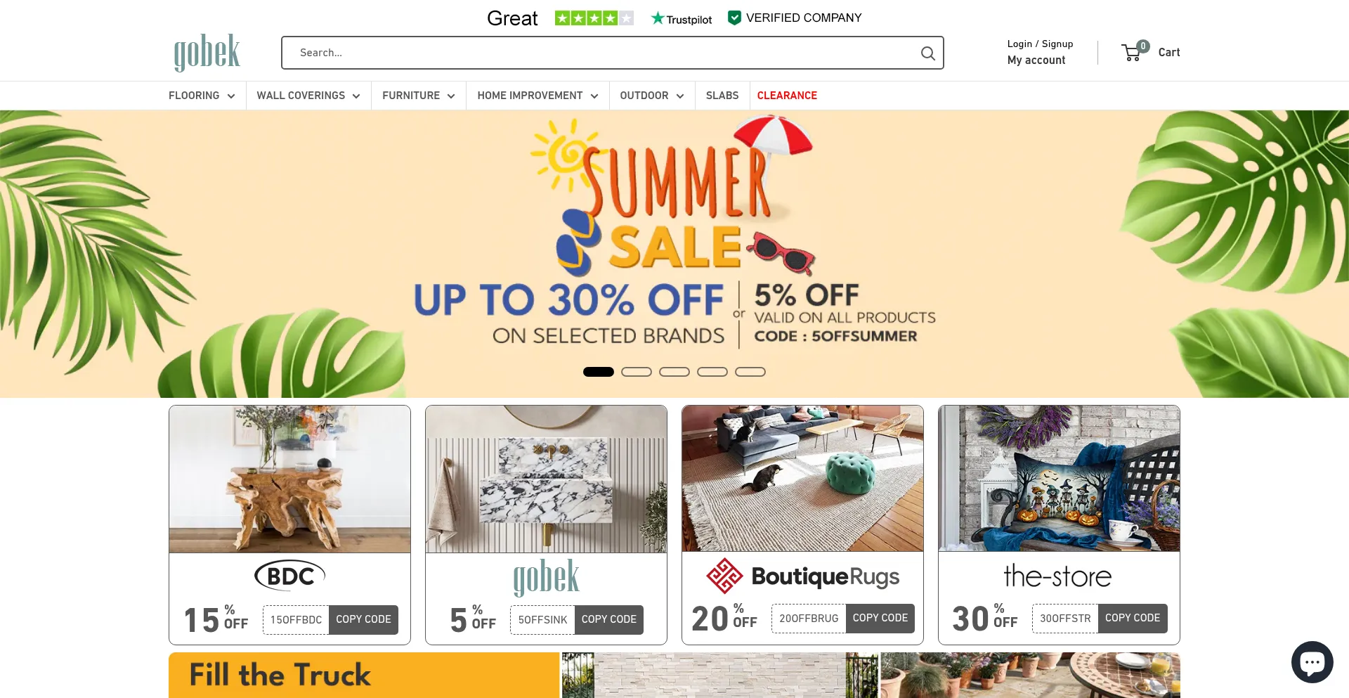 Website screenshot of Gobekusa.com