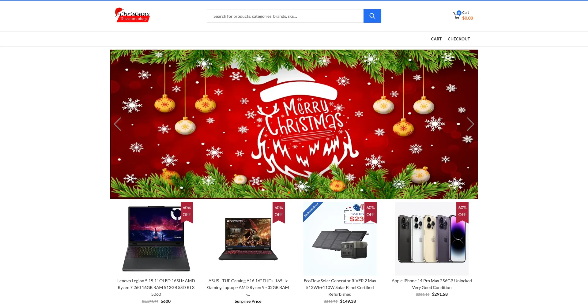 Website screenshot of Godiscount.ru