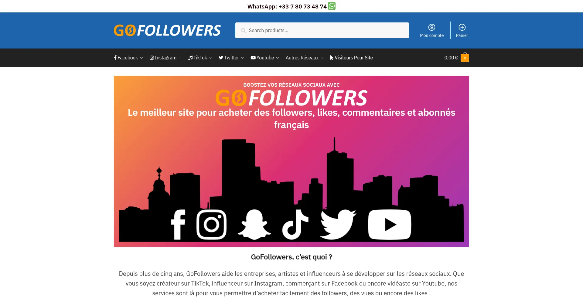 ¿És Seguro y Confiable Gofollowers.fr?