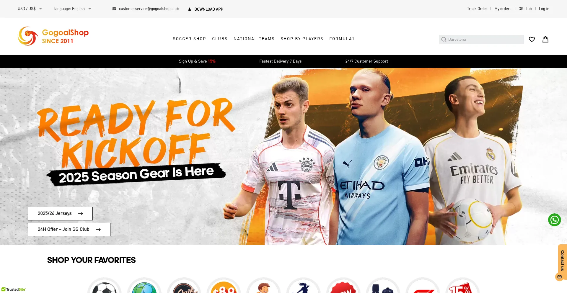 Website screenshot of Gogoalshop.se