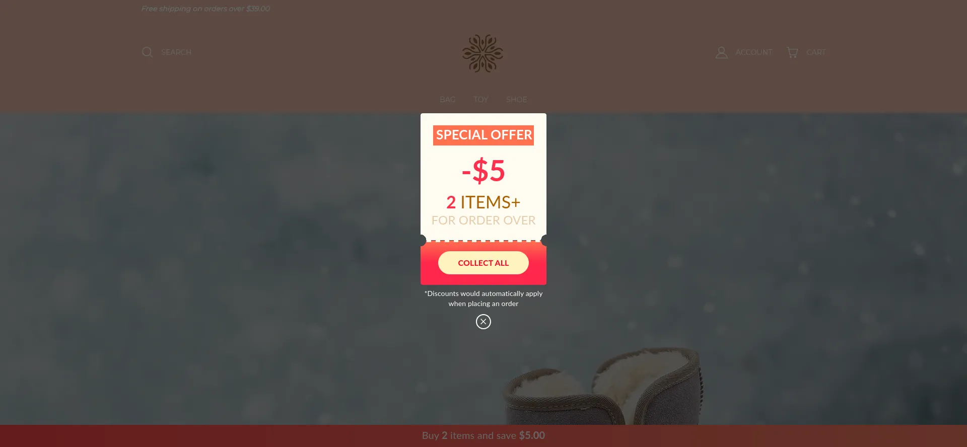 Website screenshot of Golady.shop