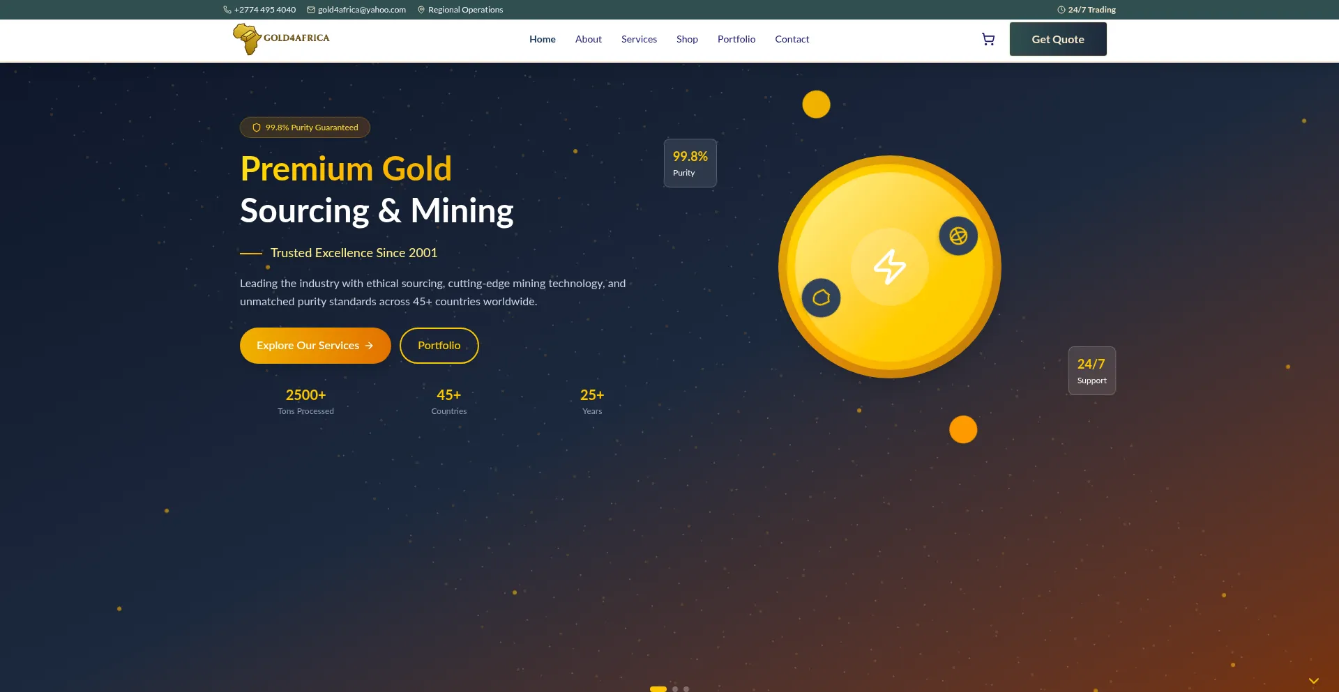 Gold4africa.com Screenshot