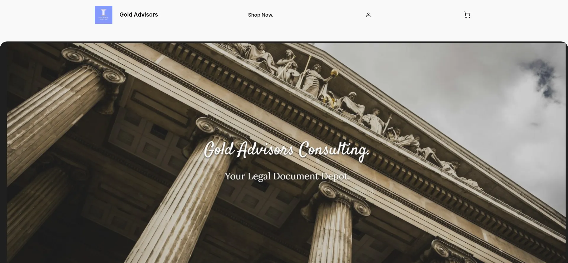 Website screenshot of Goldadvisors.online