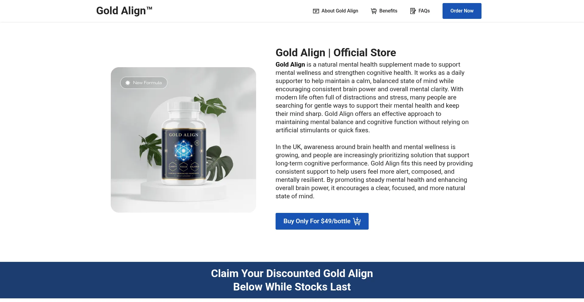 ¿És Seguro y Confiable Goldalign.uk?