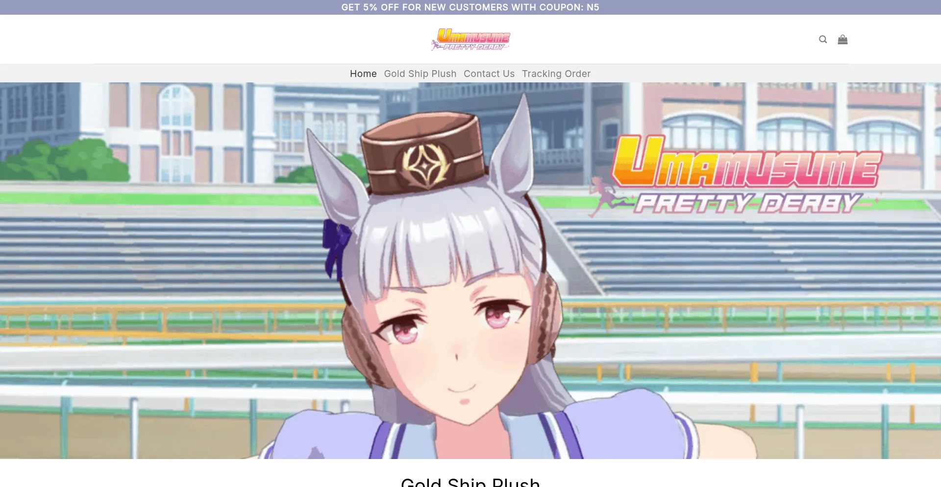Website screenshot of Goldshipplushies.com