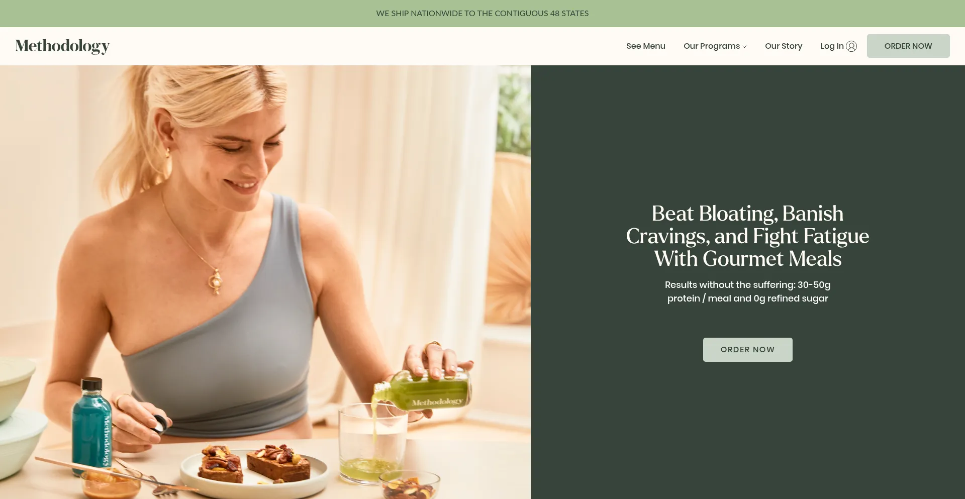 Website screenshot of Gomethodology.com