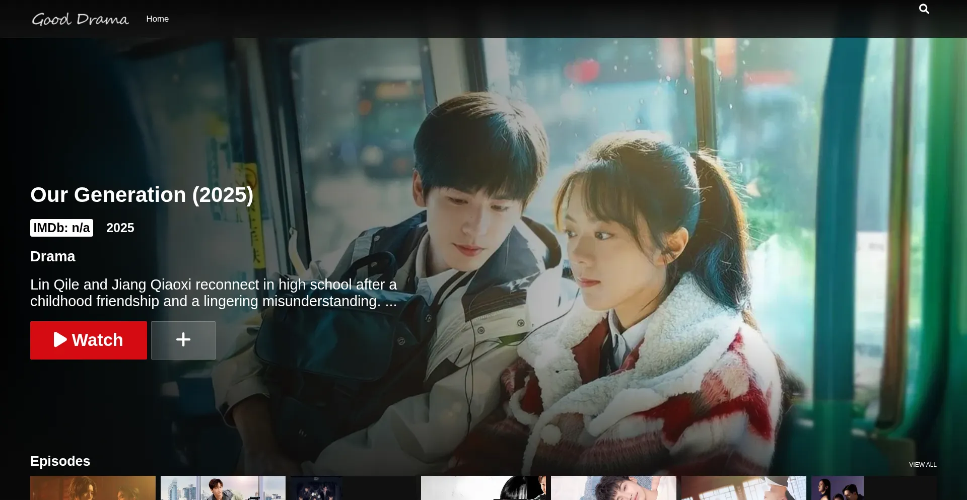Website screenshot of Gooddrama.site
