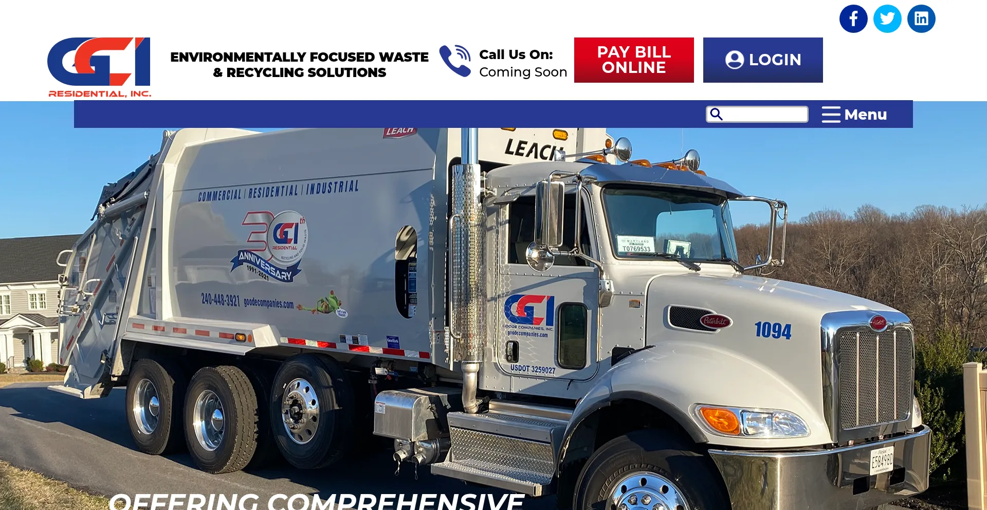 Website screenshot of Goodecompanies.com