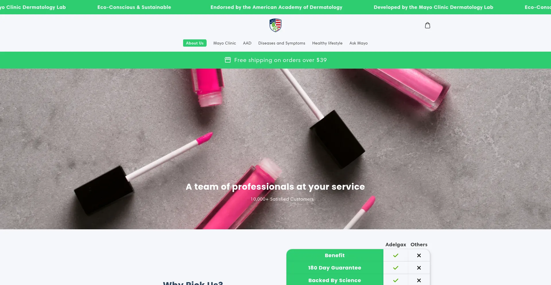 Website screenshot of Goodrty.com