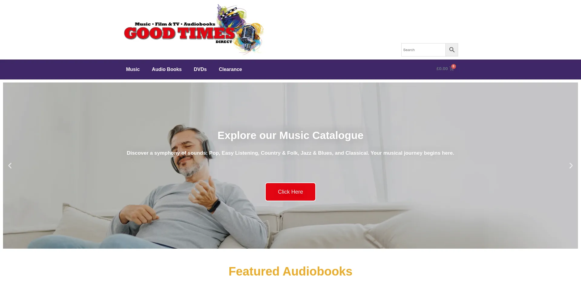 Website screenshot of Goodtimesoffers.co.uk