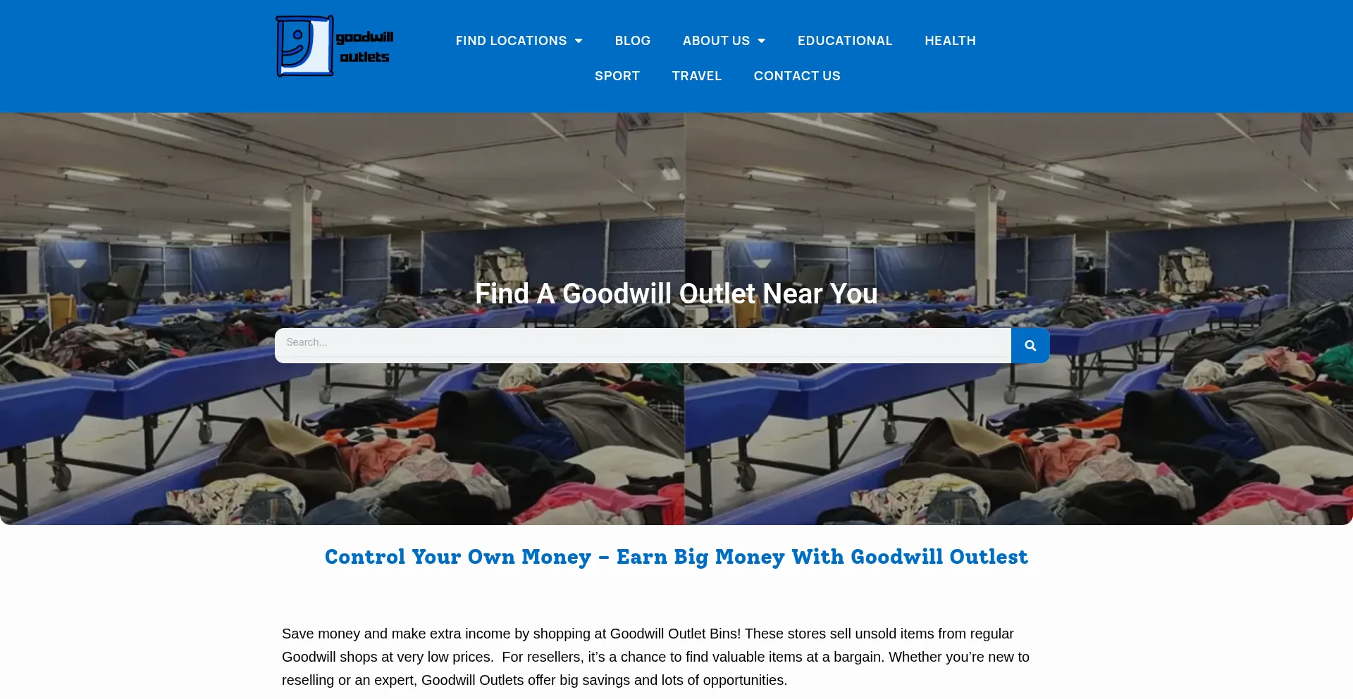 Goodwilloutlets.net Screenshot