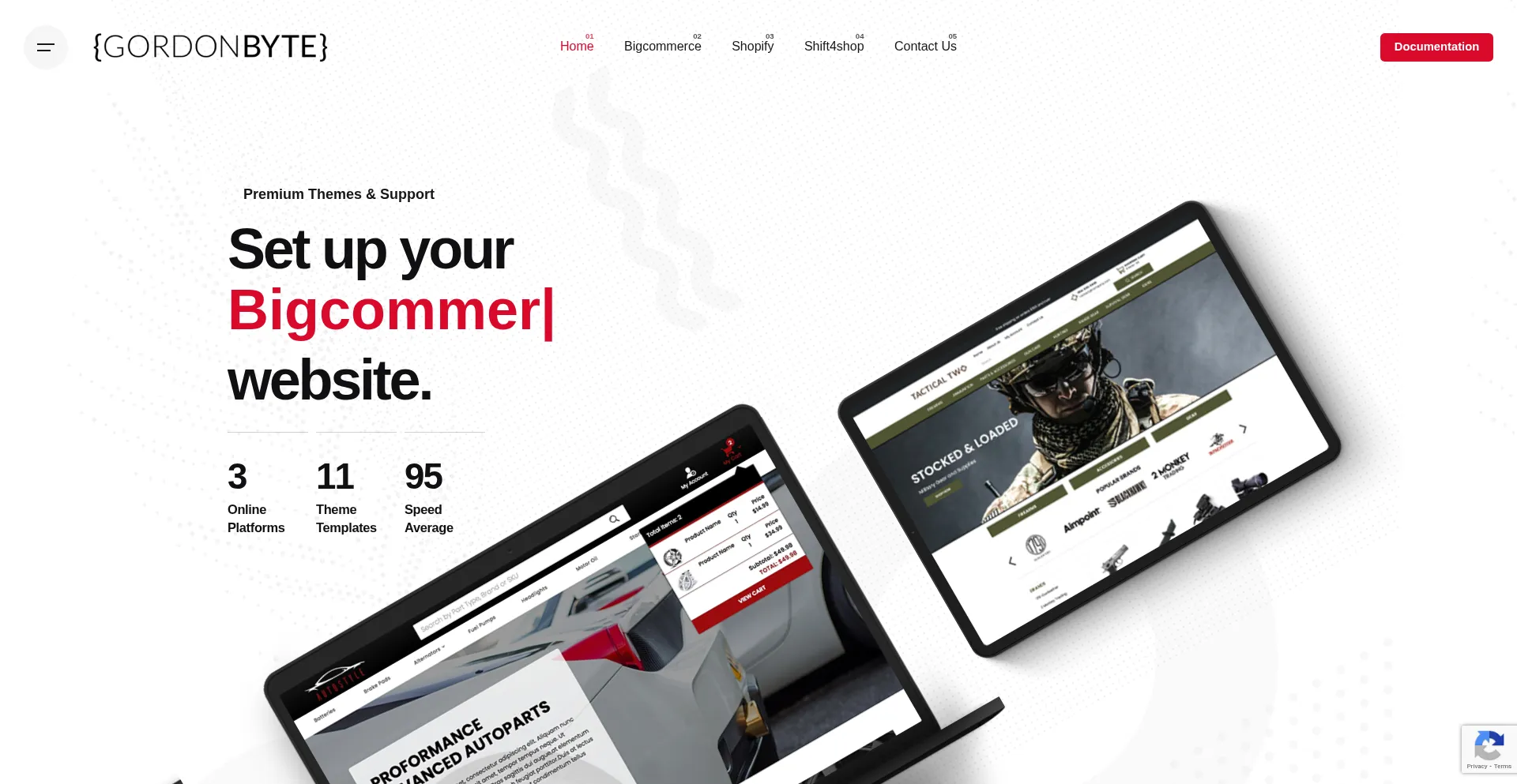 Website screenshot of Gordonbyte.com