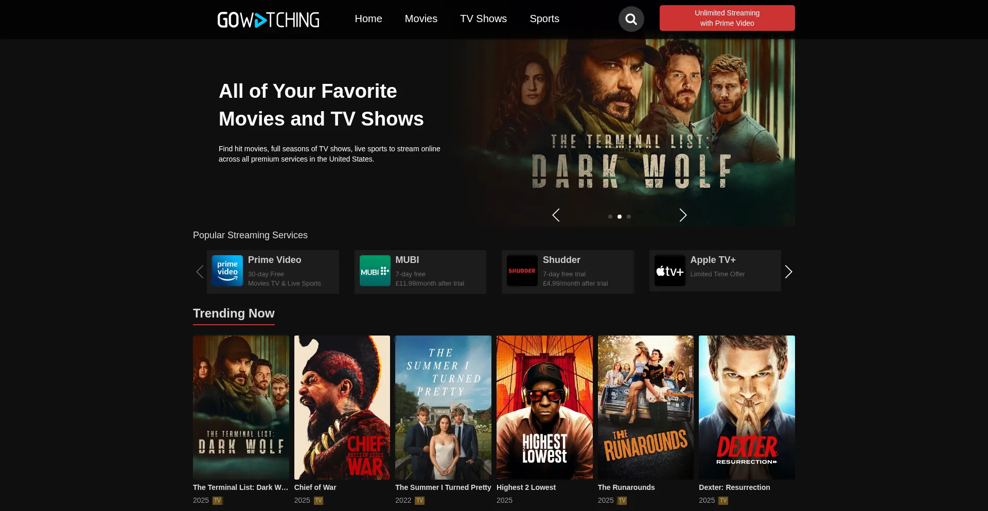 Gowatching.com Screenshot