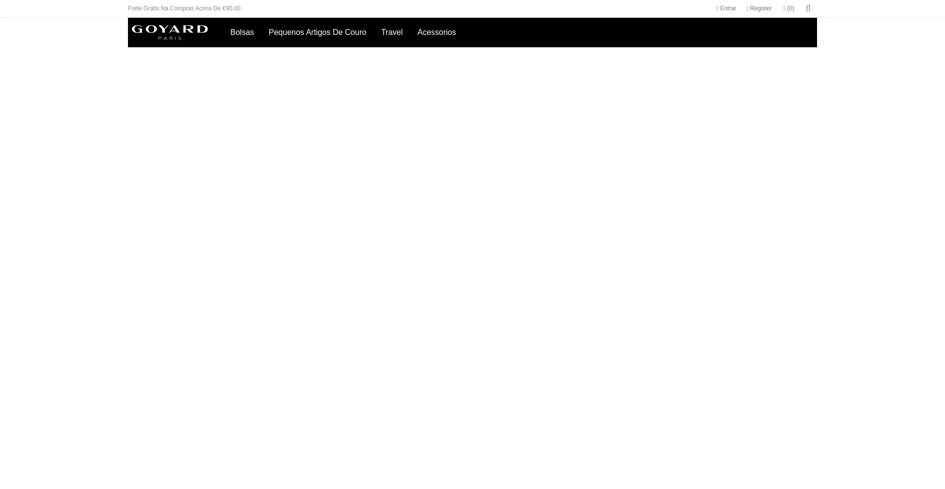 Website screenshot of Goyard-portugal.com
