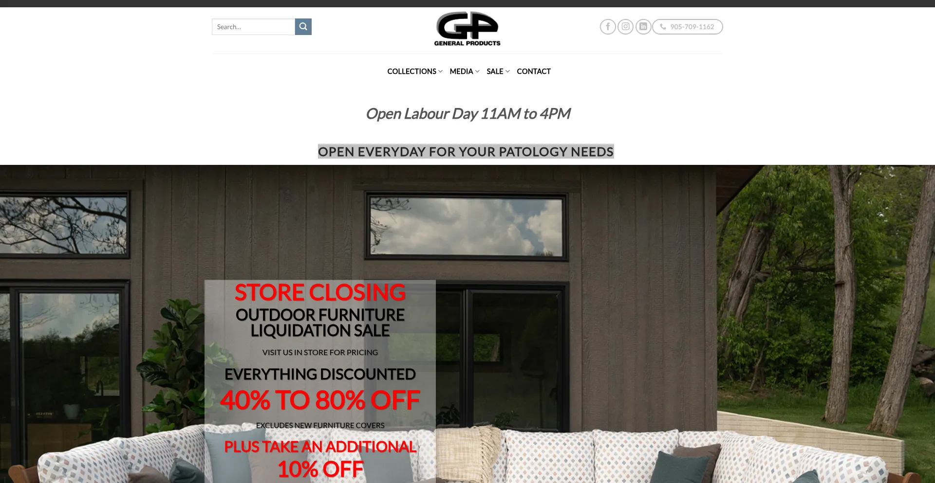Website screenshot of Gppatio.com