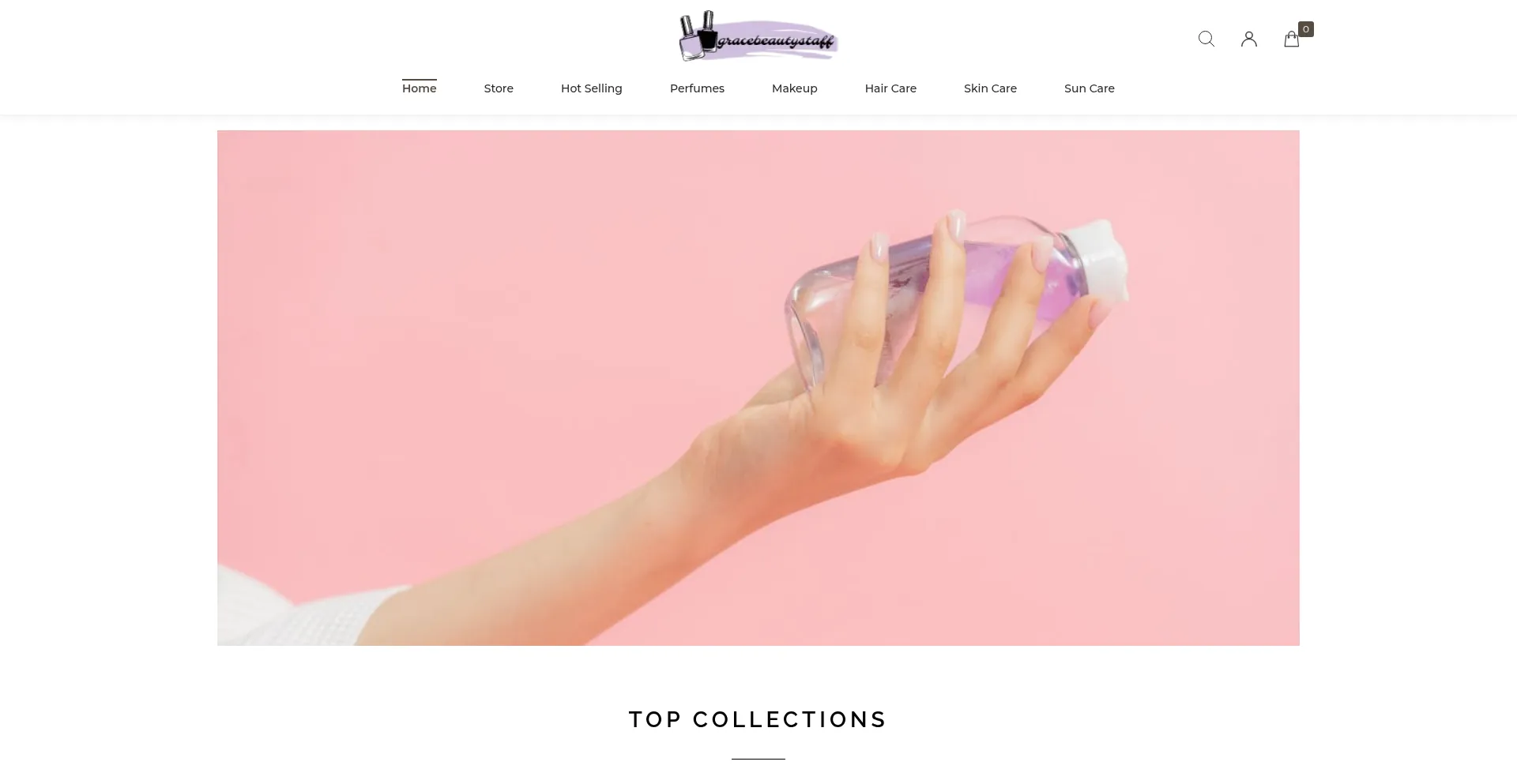 Website screenshot of Gracebeautystaff.com