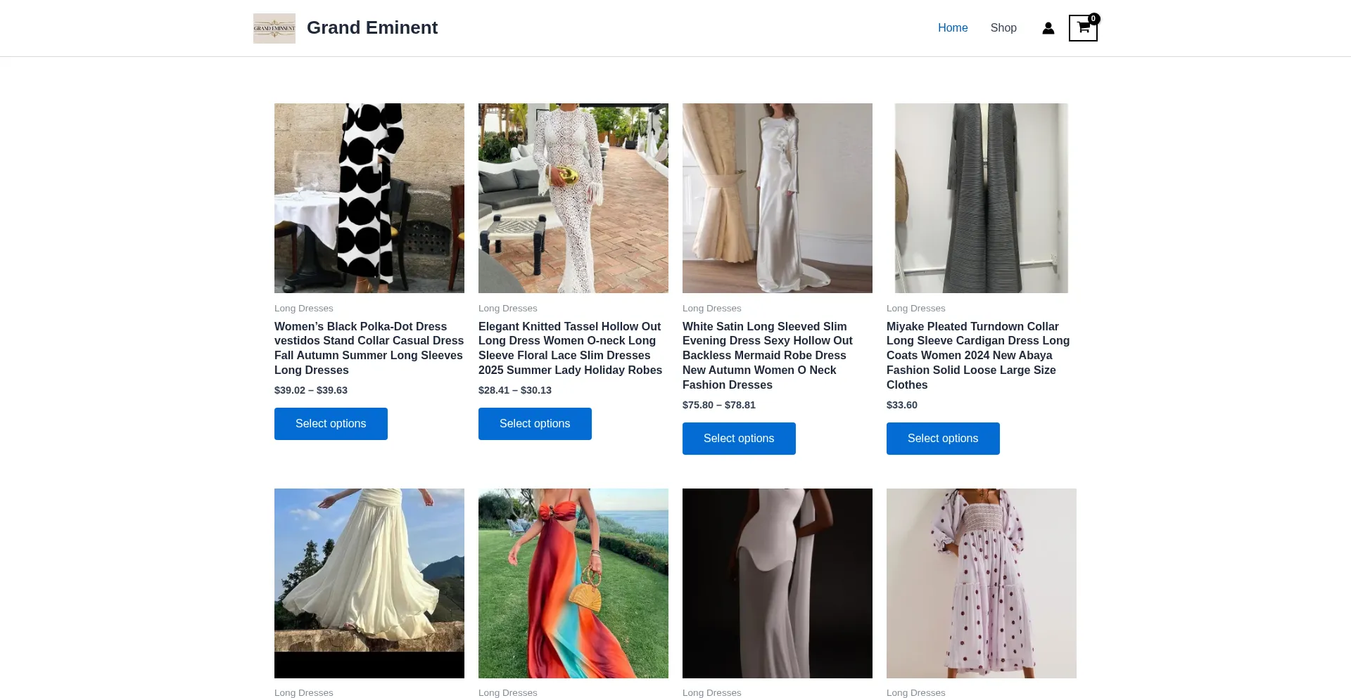 Website screenshot of Grandeminent.site