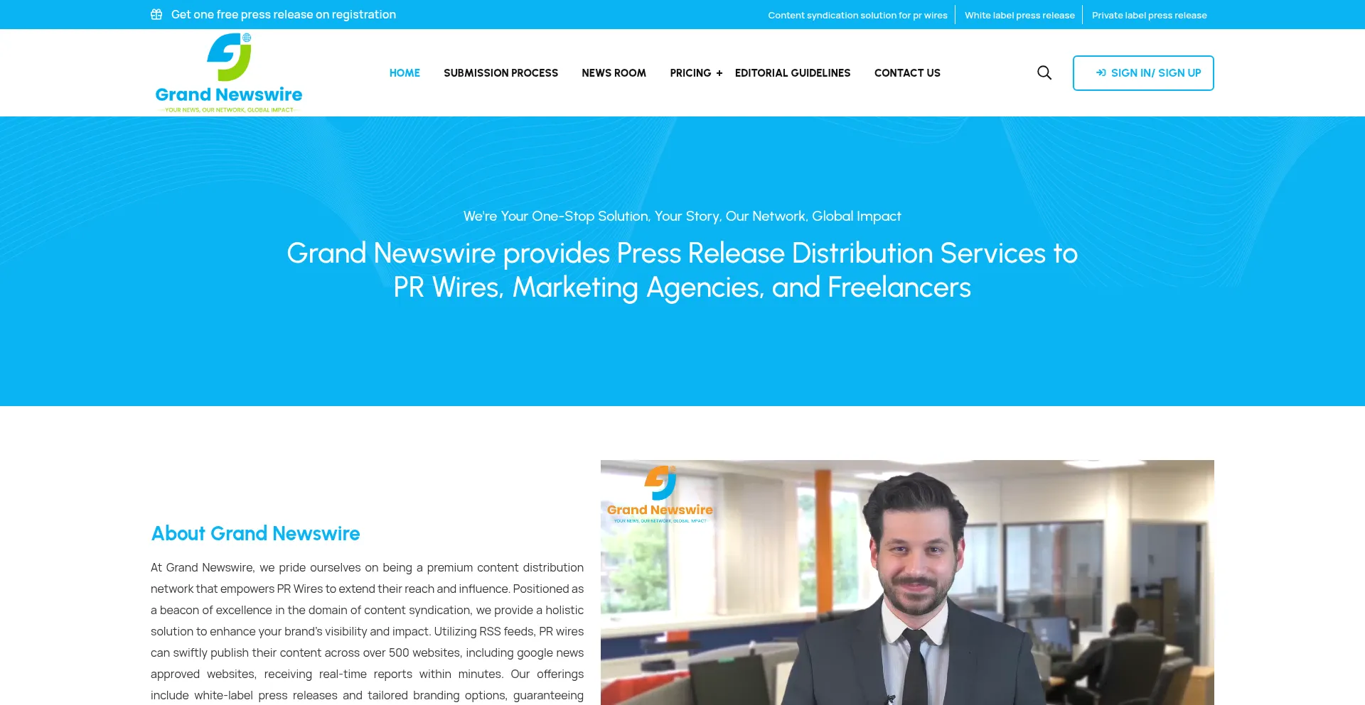 ¿És Seguro y Confiable Grandnewswire.com?