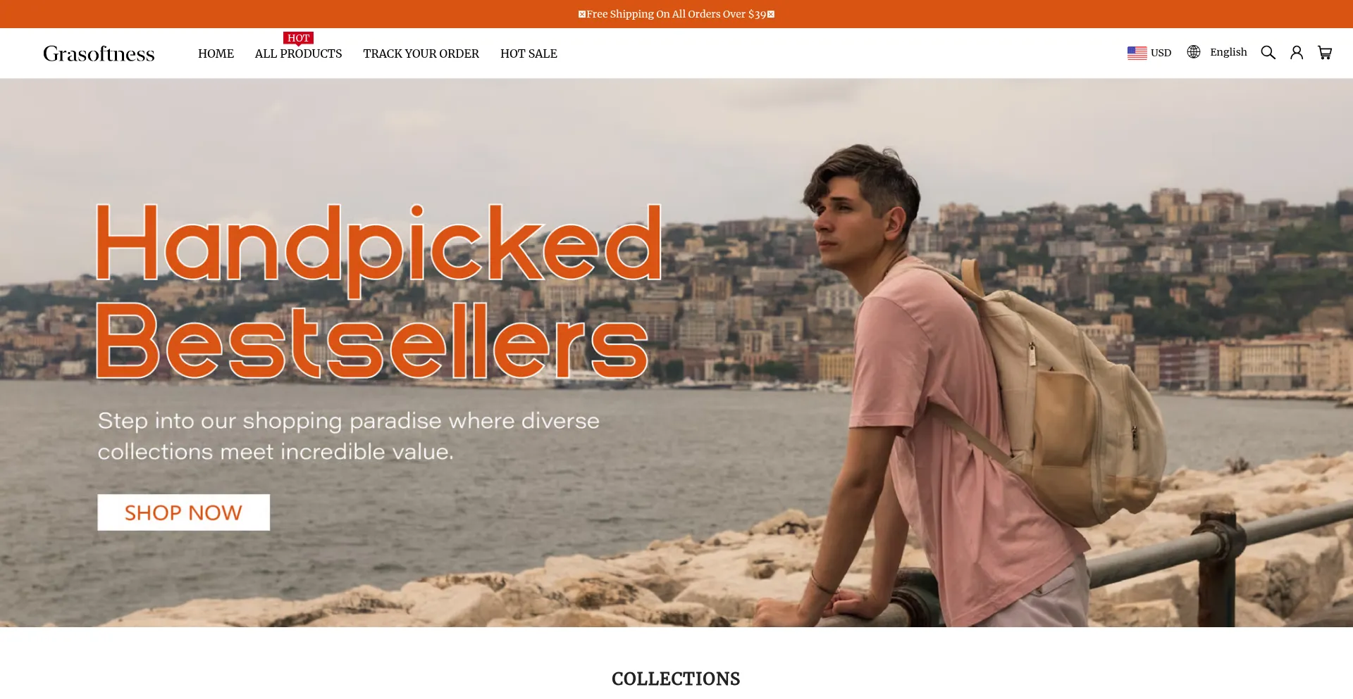 Website screenshot of Grasoftness.com