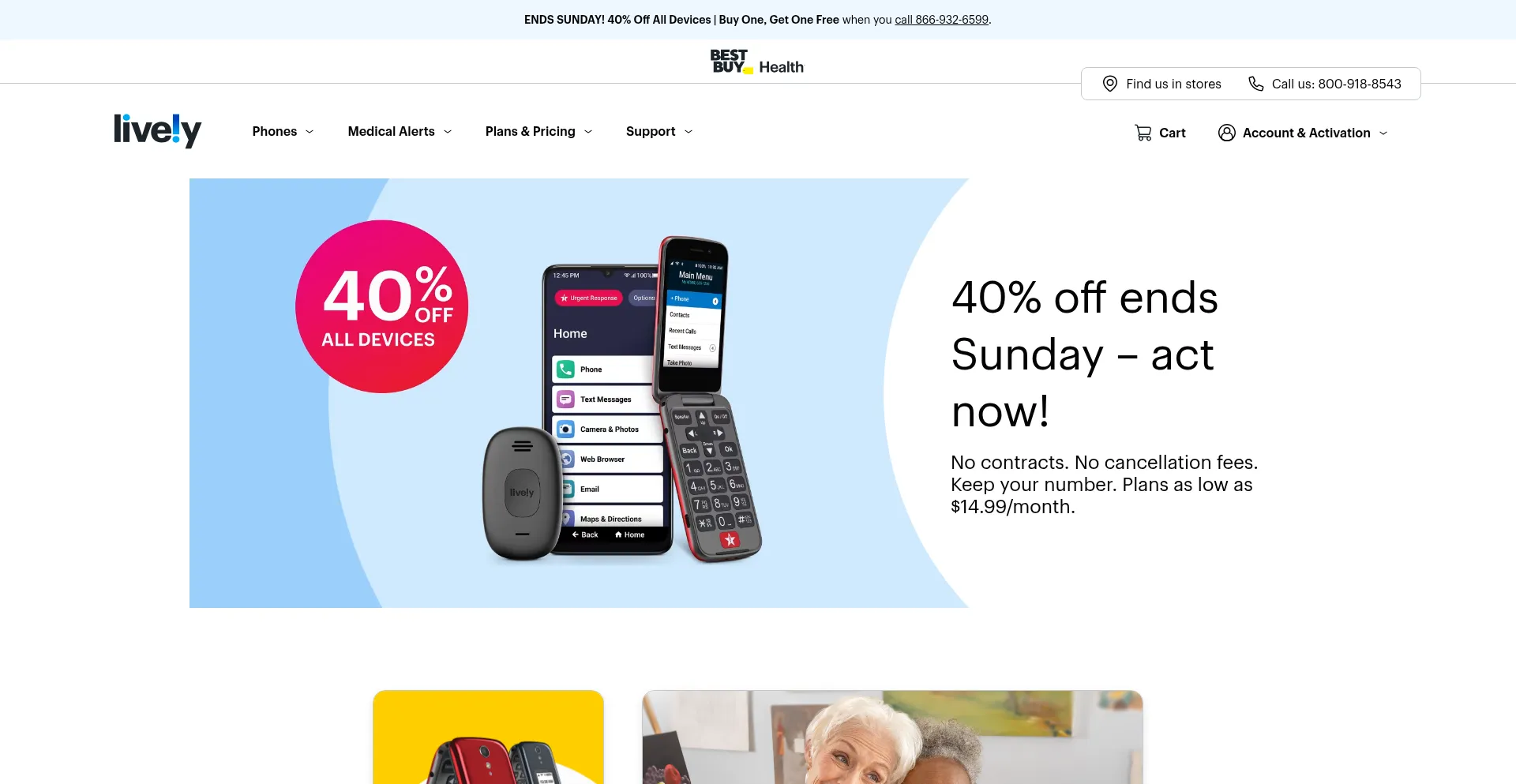 Greatcall.com Screenshot