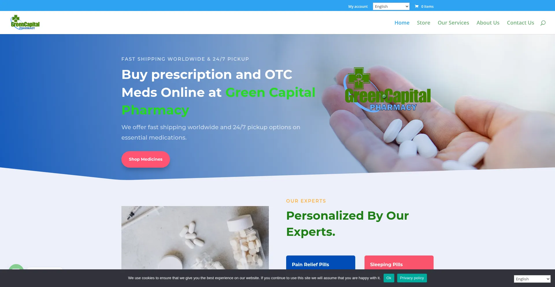 ¿És Seguro y Confiable Greencapitalpharmacy.com?