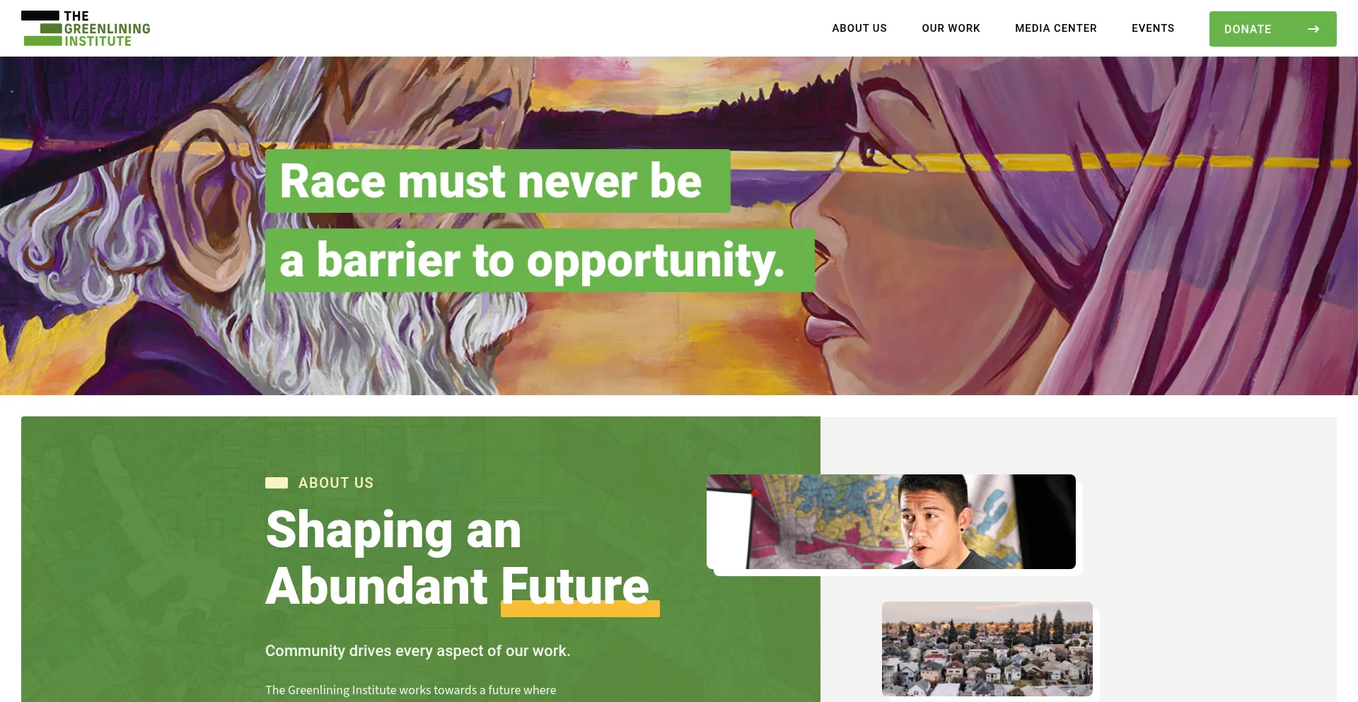 Greenlining.org Screenshot