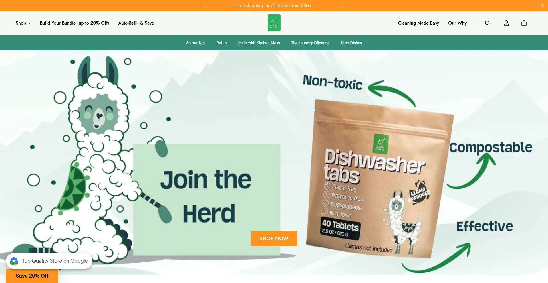 Greenllamaclean.com