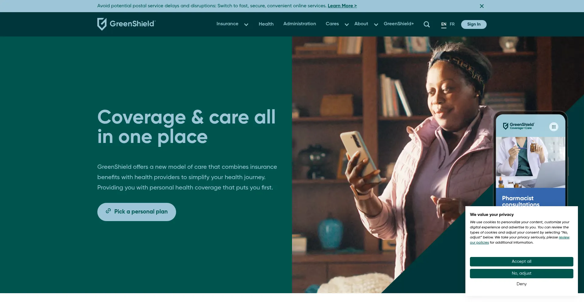 ¿És Seguro y Confiable Greenshield.ca?