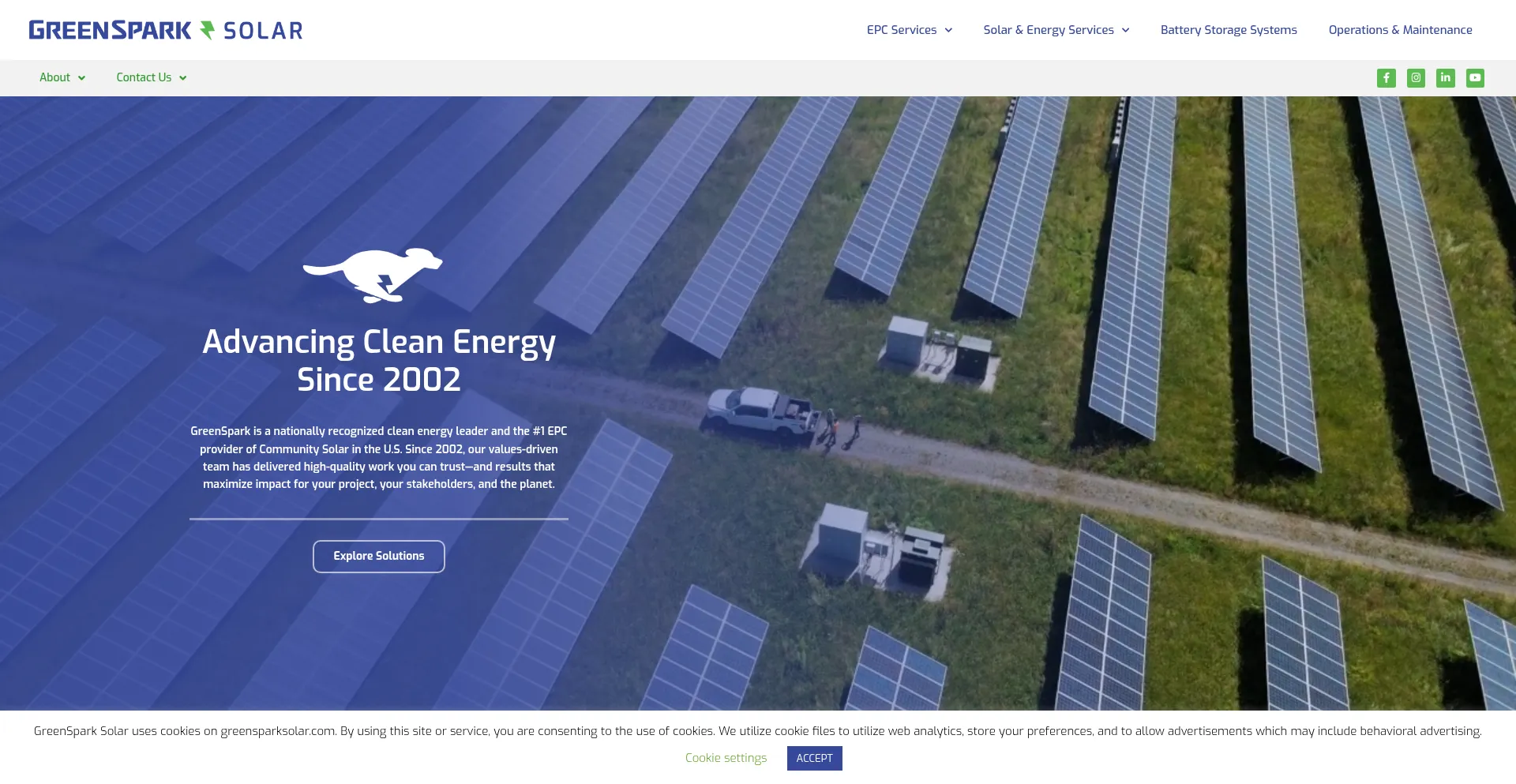 Greensparksolar.com Screenshot