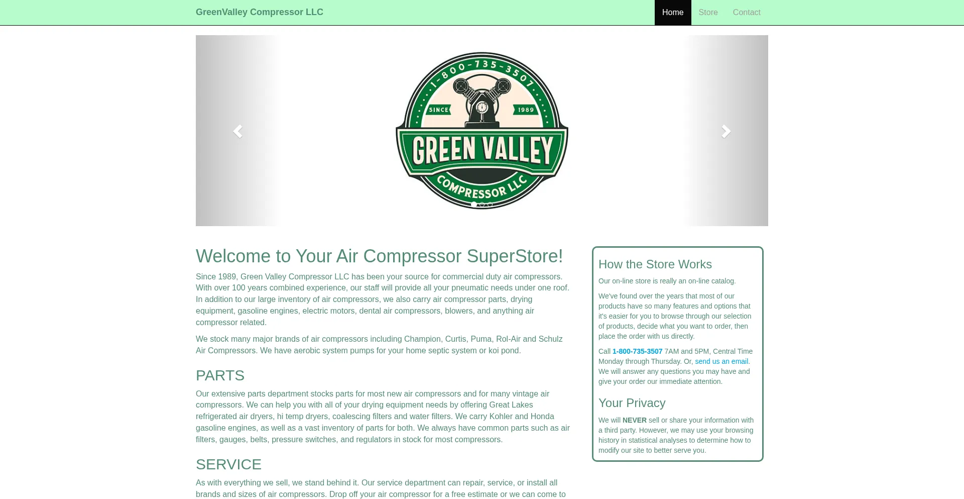 Greenvalleycompressor.com