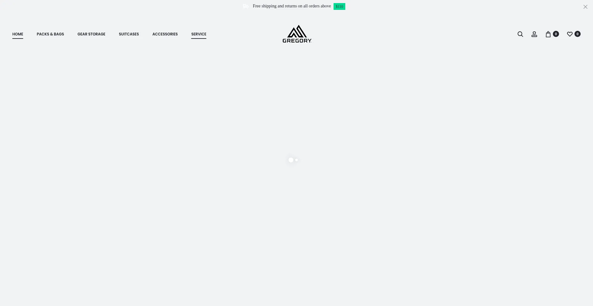 Website screenshot of Gregoryus.us
