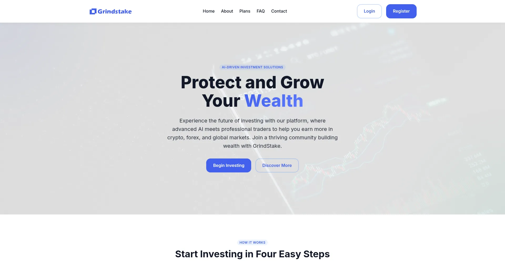 Website screenshot of Grindstakellc.com