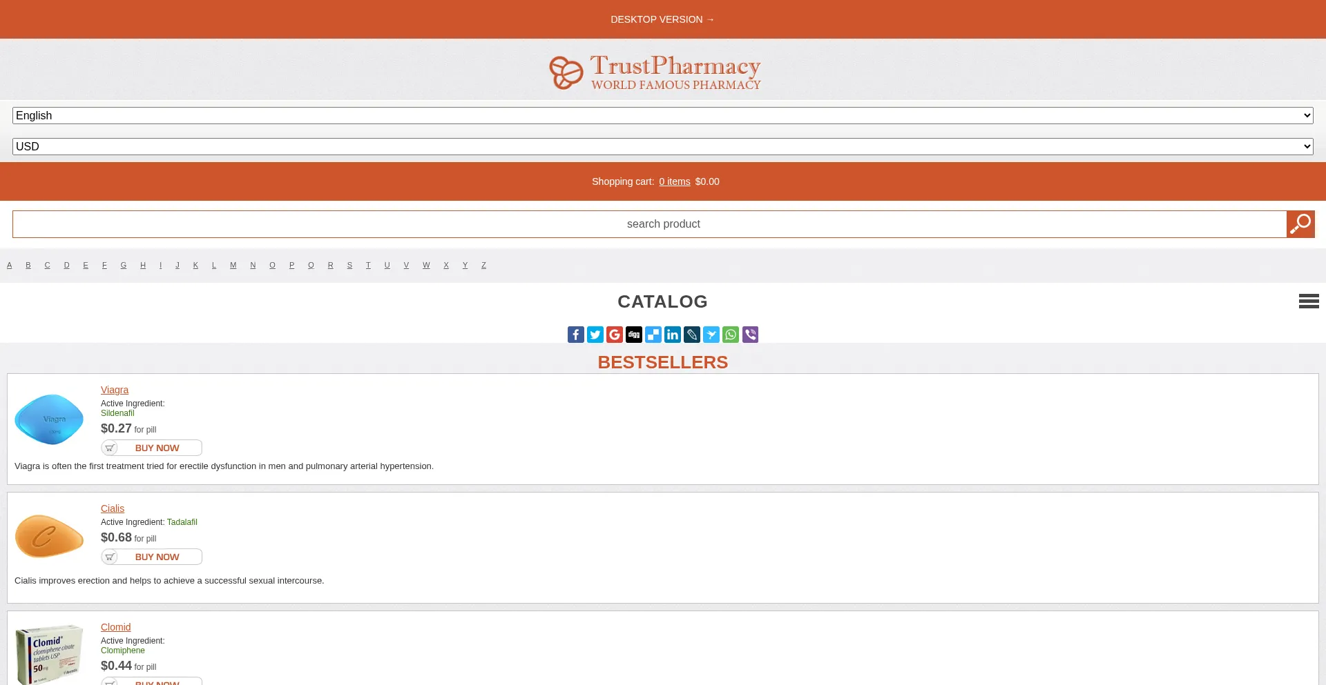 Website screenshot of Grinh.com